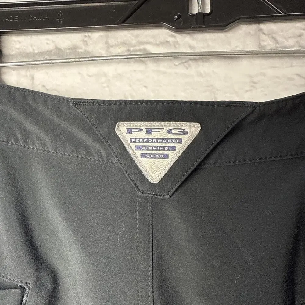 Men’s Columbia PFG Professional Fishing Gear Dri-Fit Shorts Black 38 - Picture 4 of 8